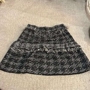 Zara houndstooth skirt